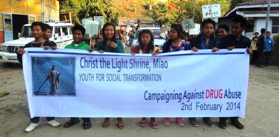 Miao Youth March Against Drug Abuse